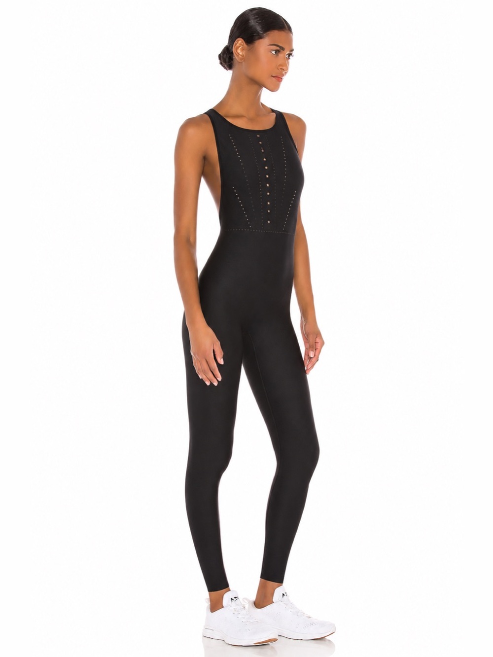 ULTRACOR Black Motion Lux Unitard in Nero Perforated Size Small